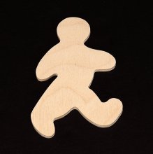 Walking Gingerbread Man - Hand Cut Plywood