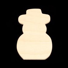 Snowman Cutout - Hand Cut Plywood