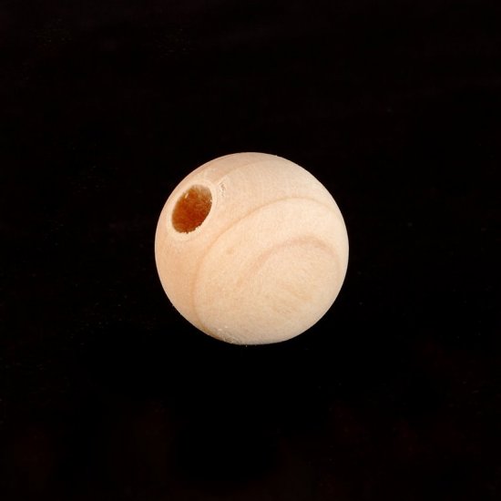 5/8" (16MM) Wood Round Bead With a 3/16" Hole.