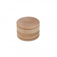1-5/8" Mini Wood Trinket Box With Cover