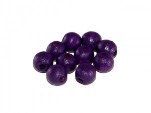 5/16" (8MM) Purple Bead - 7/64" Hole Diameter