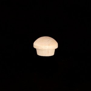 1/4" Maple Wood Mushroom Head Furniture Button
