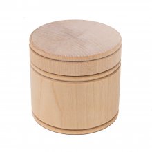 2-3/4" Jumbo Wood Trinket Box With Cover
