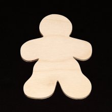 Gingerbread Man Cutout - Hand Cut Plywood