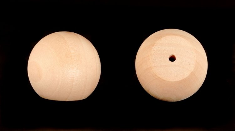 1-3/4" Wood Ball Knob