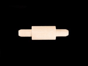2nd Quality Mini Wood Rolling Pin - 1/2" Diameter x 1-7/8" Long