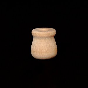 Unfinished Wood Mini Bean Pot Candle Cup - 5/8" Tall