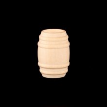 Mini Wood Barrel - 7/8" Tall x 5/8" Diameter