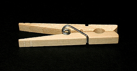 Standard Size Wood Spring Clothes Pin
