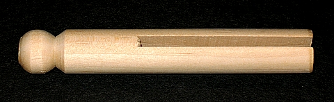 Wood Doll Pin - 1/2" Diameter x 3-3/4" Long