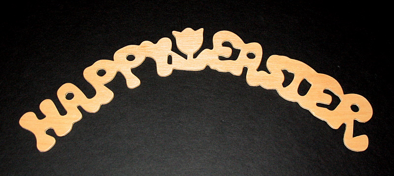 Happy Easter Word Cutout