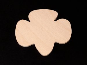 (image for) Girl Scout Emblem Cutout - Handcut Plywood