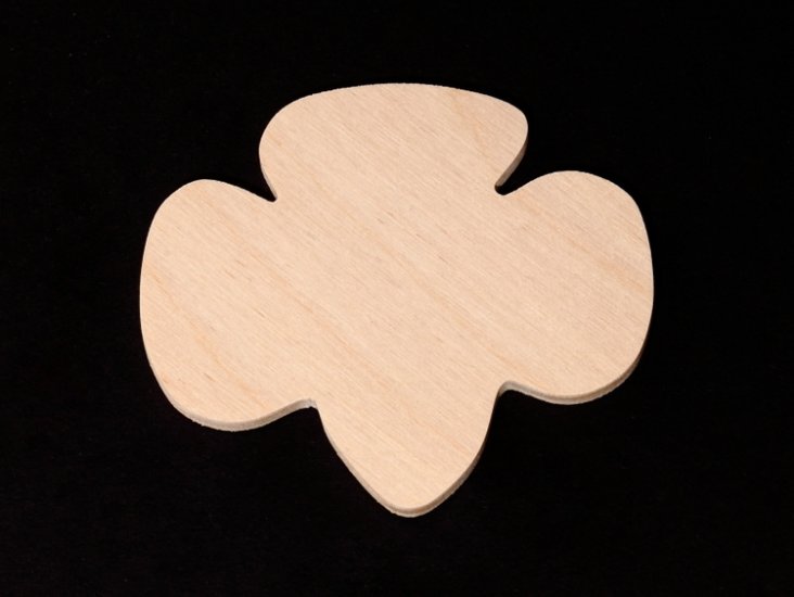 (image for) Girl Scout Emblem Cutout - Handcut Plywood