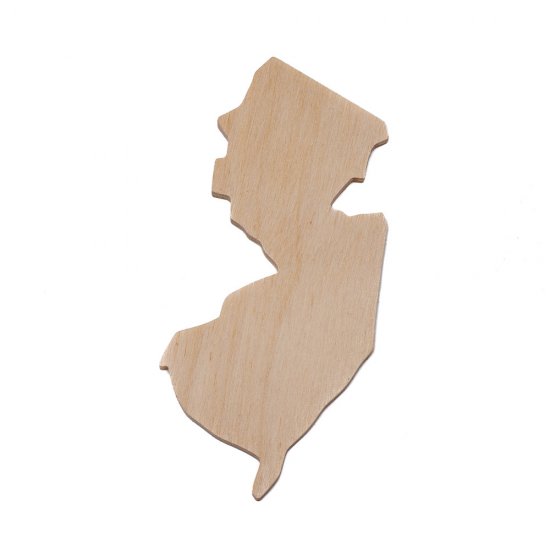(image for) New Jersey Cutout - Hand Cut Plywood (In Stock)