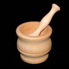 Wood Mortar & Pestle