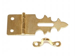 Brass Plated Steel Hasp With Catch