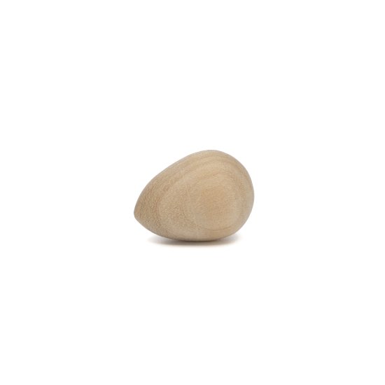 (image for) Wood Rounded Egg - 7/8" Tall x 5/8" Diameter