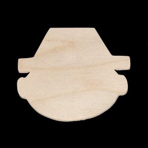 Wood Leprechaun With Hat Cutout Shape
