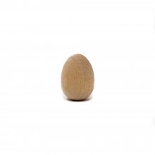 Wood Mini Eggs -9/16'' Tall x 7/16'' Diameter