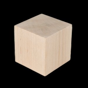 1-1/2" Wooden Block Cube
