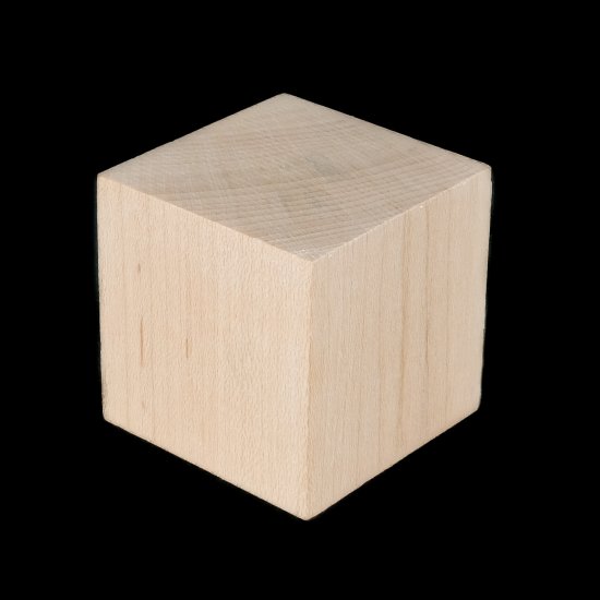 1-1/2" Wooden Block Cube