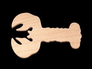 Wood Lobster Cutout - Hand Cut Plywood.