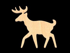 Deer Cutout - Hand Cut Plywood