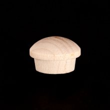 1/2" Birch Wood Mushroom Head Furniture Button-3/16" Shank