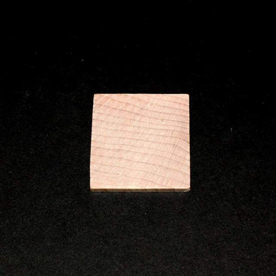 1-1/2" Wood Square - 3/16" Thick - Click Image to Close
