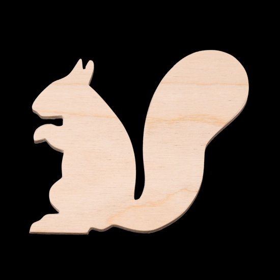 Squirrel Cutout - Hand Cut Plywood