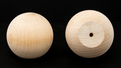 2-1/4" Wood Ball Knob