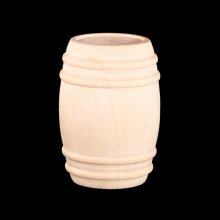 Premium Wood Pickle Barrel 1-1/8" Diameter x 1-5/8" Tall