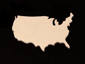 (image for) USA Cutout - Hand Cut Plywood
