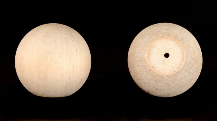 2-1/2" Wood Ball Knob