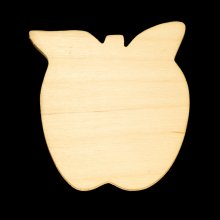 Apple Cutout - 3-1/4" Tall x 3" Wide - Hand Cut Plywood