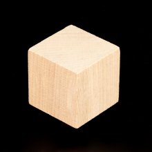 1-1/2" Wooden Block Cube