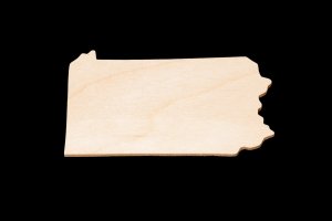 (image for) Pennsylvania Cutout - Hand Cut Plywood (Special Order)