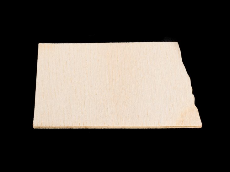 (image for) North Dakota Cutout - Hand Cut Plywood (Special Order)