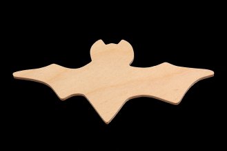 Bat Cutout - Hand Cut Plywood