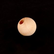 9/16" (14MM) Wood Round Bead With a 5/32" Hole.