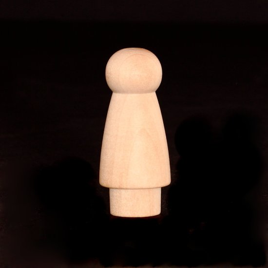 (image for) Angel Peg Doll - 2" Tall x 7/8" Diameter