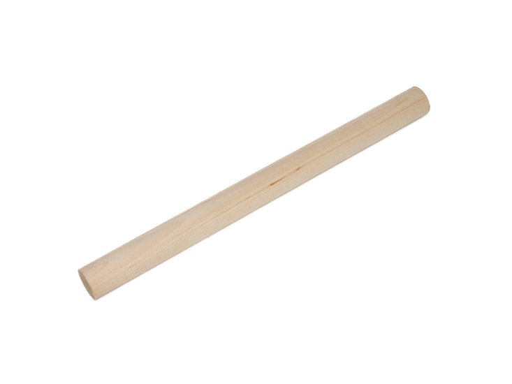 (image for) Short Birch Wood Dowel Rod - 10-1/4" Long x 3/4" Diameter