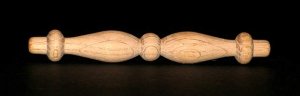 (image for) 3-1/2" Oak Wood Furniture Spindle