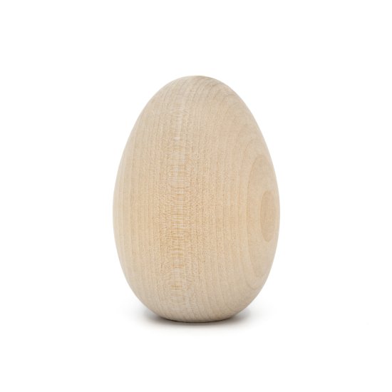 Wooden Goose Eggs - 3-1/4" Tall x 2-1/4" Diameter