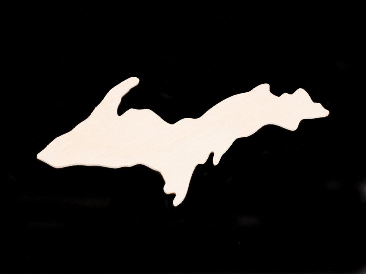 (image for) Michigan Upper Peninsula Cutout - Hand Cut Plywood (In Stock)
