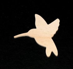 Bird Cutout - Hummingbird - Hand Cut Plywood