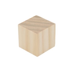(image for) 1-1/4" Wooden Block Cube