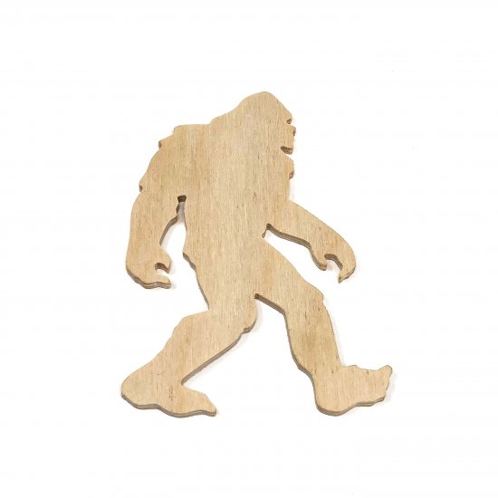 Walking Bigfoot Cutout - Hand cut plywood [#HC-BIGFOOT] - $0.8900