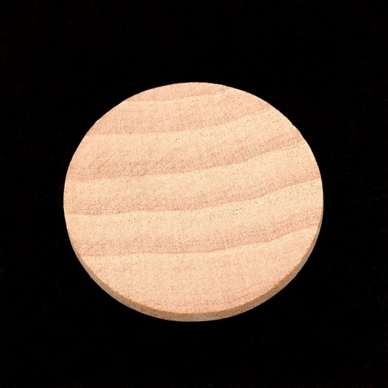 Wood Disc - 1-1/2" Diameter x 1/8" Thick - Seconds Quality