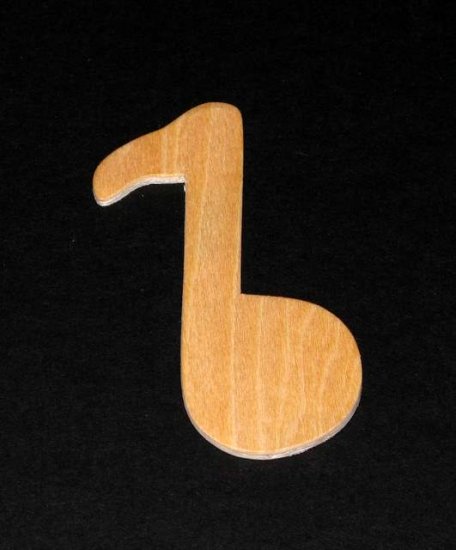 (image for) 3"x1/8" Plywood Musical Note Cutout